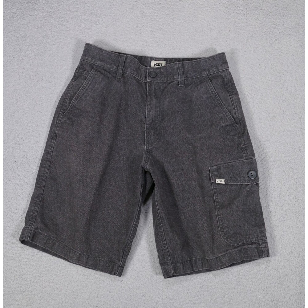 Vans Men Shorts 30 Gray Cargo Ripstop Outdoor Skater Pockets